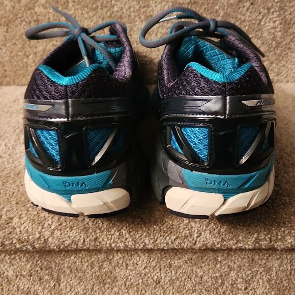 Brooks Ariel 16 Running Shoes Sneakers Gray & Turquoise Blue Women's Size 10 - Picture 4 of 11